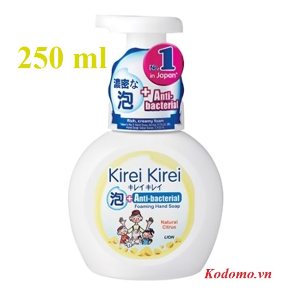 bot-rua-tay-kirei-kirei-huong-chanh-250ml