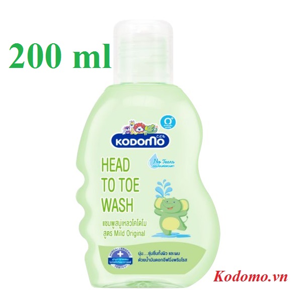 dau-tam-goi-tre-em-kodomo-mild-original-200-ml