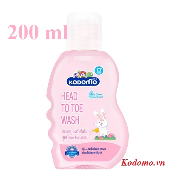 dau-tam-goi-tre-em-pink-hanabaki-200-ml